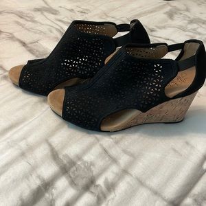 Black Life Stride Wedges
